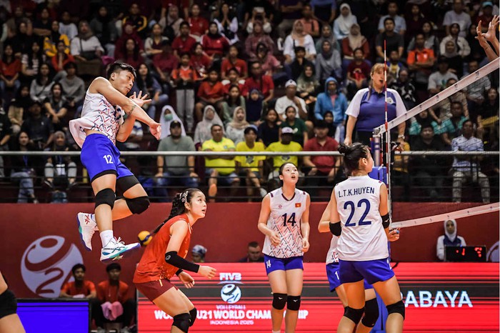 Đội tuyển bóng chuyền nữ U21 Việt Nam tạo "địa chấn" tại giải thế giới- Ảnh 7.