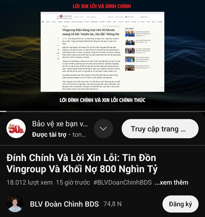 Hàng chục tài khoản mạng xã hội tự gỡ bỏ clip tấn công vào Tập đoàn Vingroup- Ảnh 3.