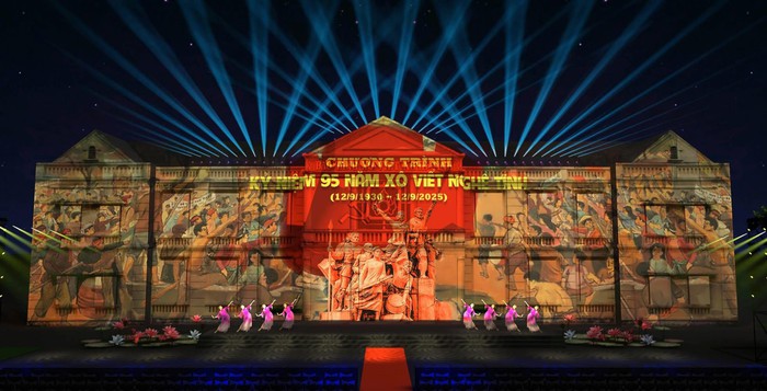 Nghệ thuật 3D mapping tái hiện ngọn lửa cách mạng Xô Viết Nghệ Tĩnh- Ảnh 2.