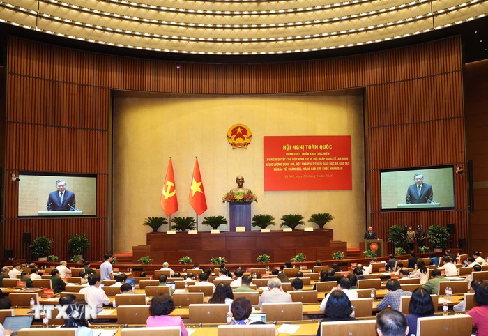 Phát biểu của Tổng Bí thư Tô Lâm tại Hội nghị toàn quốc quán triệt 4 Nghị quyết của Bộ Chính trị- Ảnh 2. Phát biểu của Tổng Bí thư Tô Lâm tại Hội nghị toàn quốc quán triệt 4 Nghị quyết của Bộ Chính trị- Ảnh 2.
