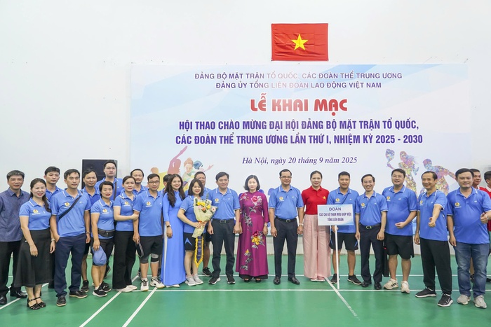 Sôi nổi Lễ khai mạc Hội thao chào mừng Đại hội Đảng bộ MTTQ, các đoàn thể Trung ương lần thứ I- Ảnh 9.