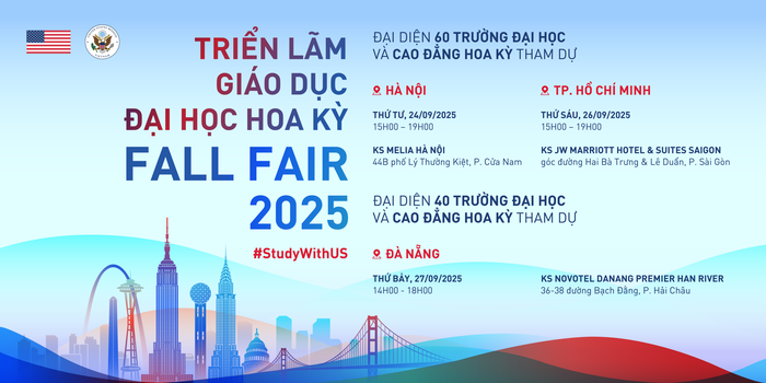 60 trường đại học, cao đẳng tham gia Triển lãm Giáo dục Hoa Kỳ mùa Thu 2025- Ảnh 1.