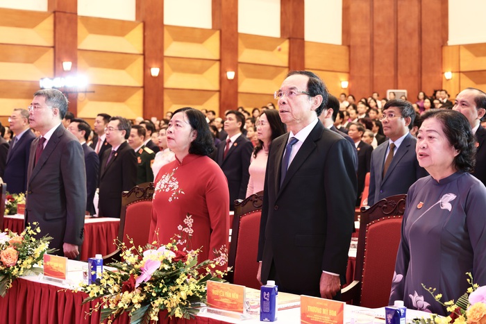Lãnh đạo Đảng, Nhà nước dự Đại hội đại biểu Đảng bộ MTTQ, các đoàn thể Trung ương lần thứ I, nhiệm kỳ 2025 - 2030 - Ảnh 3.