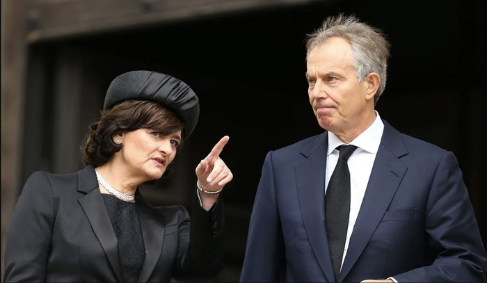 Cựu Thủ tướng Anh Tony Blair và phu nhân. Ảnh: Chris Jackson/Getty Images
