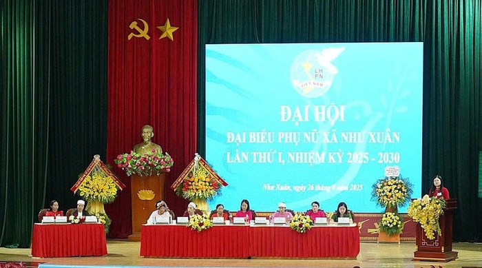 Thanh Hóa: Đơn vị đầu tiên tổ chức thành công Đại hội đại biểu phụ nữ nhiệm kỳ 2025 - 2030- Ảnh 1.