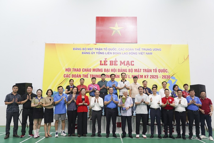 Bế mạc Hội thao chào mừng Đại hội đại biểu Đảng bộ Mặt trận Tổ quốc, các đoàn thể Trung ương lần thứ I- Ảnh 7.