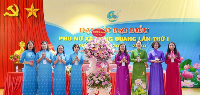 Xã đầu tiên của Hưng Yên tổ chức thành công Đại hội phụ nữ điểm- Ảnh 1.