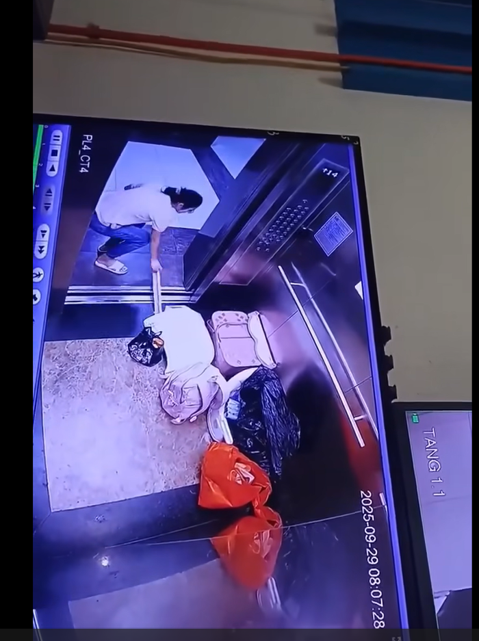 Dùng thanh chặn cửa thang máy, một phụ nữ gây sự cố tại chung cư Epic's Home- Ảnh 1.