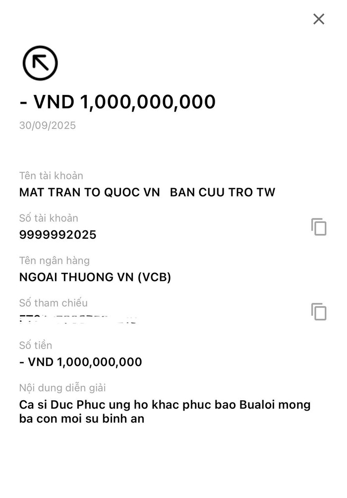 Đức Phúc ủng hộ 1 tỷ đồng giúp đồng bào chịu ảnh hưởng của bão Bualoi- Ảnh 1.