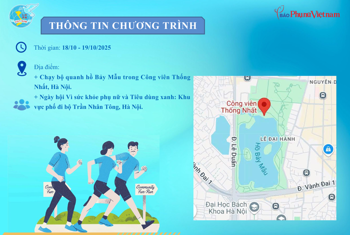 Tháng 10/2025: Báo PNVN tổ chức giải chạy "Vì môi trường không khói thuốc" và "Ngày hội Vì sức khỏe phụ nữ - Tiêu dùng xanh"- Ảnh 1. Tháng 10/2025: Báo PNVN tổ chức giải chạy "Vì môi trường không khói thuốc" và "Ngày hội Vì sức khỏe phụ nữ - Tiêu dùng xanh"- Ảnh 1.