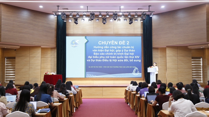 Hướng dẫn chuẩn bị văn kiện Đại hội phụ nữ toàn quốc XIV và Dự thảo Điều lệ Hội sửa đổi, bổ sung- Ảnh 2.