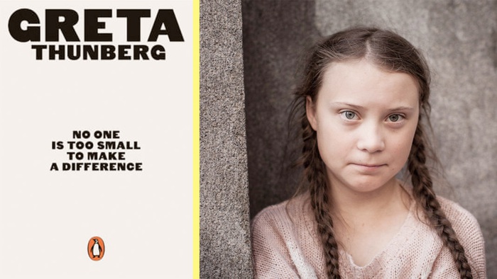 Greta Thunberg và cuốn sách của mình