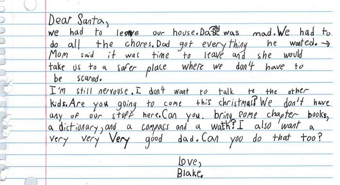 Bức thư gửi ông già Noel của Blake