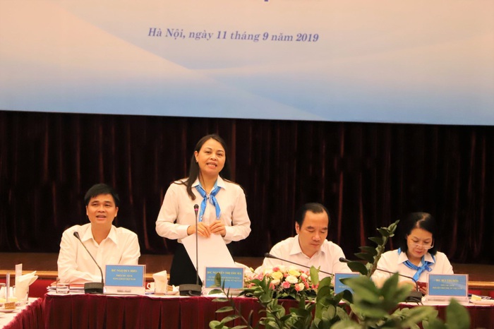 Chủ tịch Hội LHPN VN Nguyễn Thị Thu Hà phát biểu tại Hội nghị