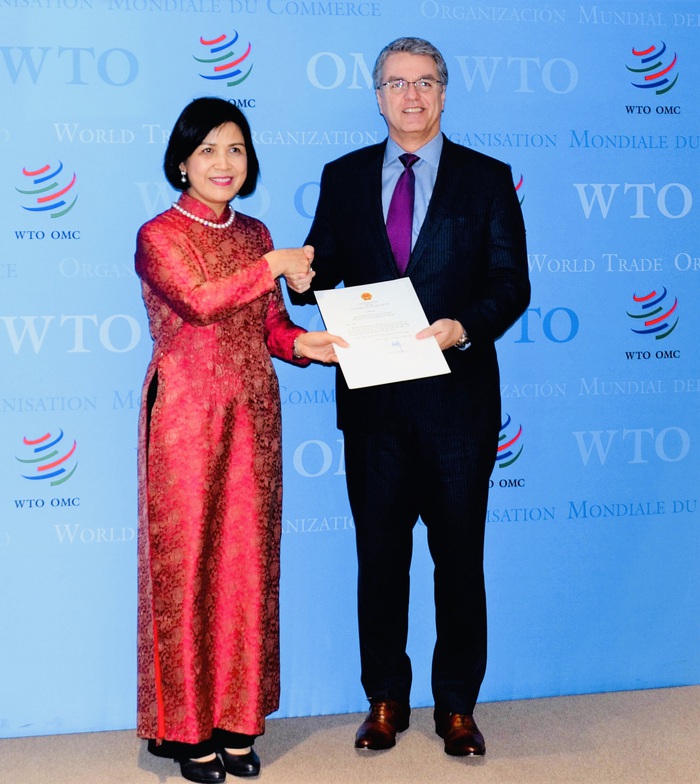 Đại sứ Lê Thị Tuyết Mai trình Quốc thư đến Tổng Giám đốc WTO