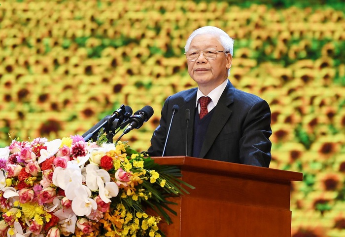 Tổng Bí thư Nguyễn Phú Trọng: 'Sự lãnh đạo của Đảng là nhân tố hàng đầu quyết định mọi thắng lợi' - Ảnh 1.