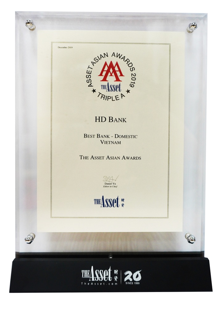HDBank đạt giải Ngân hàng Nội địa tốt nhất Việt Nam - Ảnh 1.