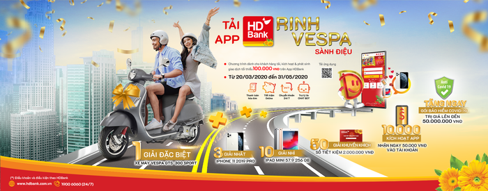 Tải app HDBank-rinh Vespa sành điệu từ HDBank - Ảnh 2.