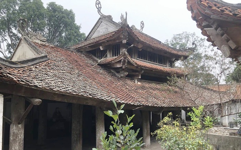 Vẻ cổ kính của hậu đường chùa Sổ Vẻ cổ kính của hậu đường chùa Sổ