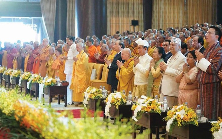 Chư vị giáo phẩm lãnh đạo Giáo hội và lãnh đạo các quốc gia tham dự Đại lễ Vesak 2019 tại Việt Nam do GHPGVN đăng cai tổ chức.