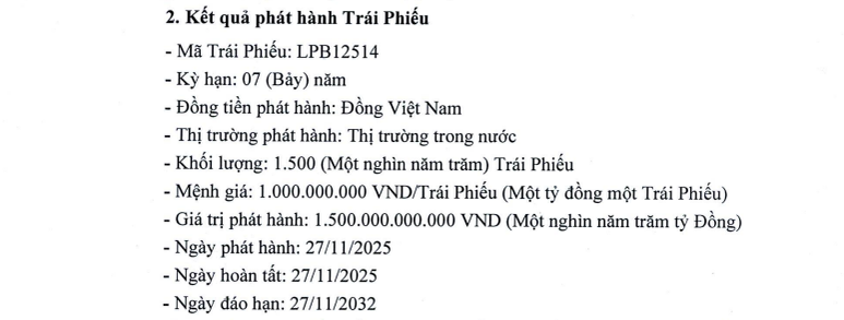 LPBank phát hành thành công trái phiếu, huy động 1.500 tỷ đồng- Ảnh 1.