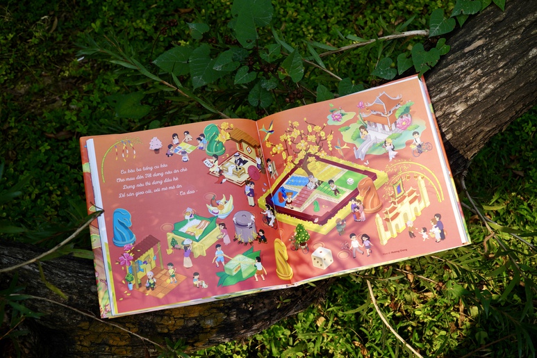 Hình minh họa trong cuốn sách "Nhâm nhi Tết Bính Ngọ"