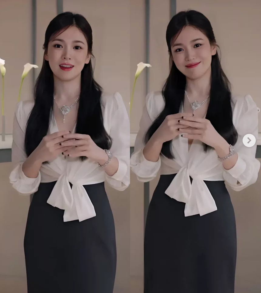 Song Hye Kyo đi event, netizen phải thốt lên 2 từ: Nữ thần! - Ảnh 2.