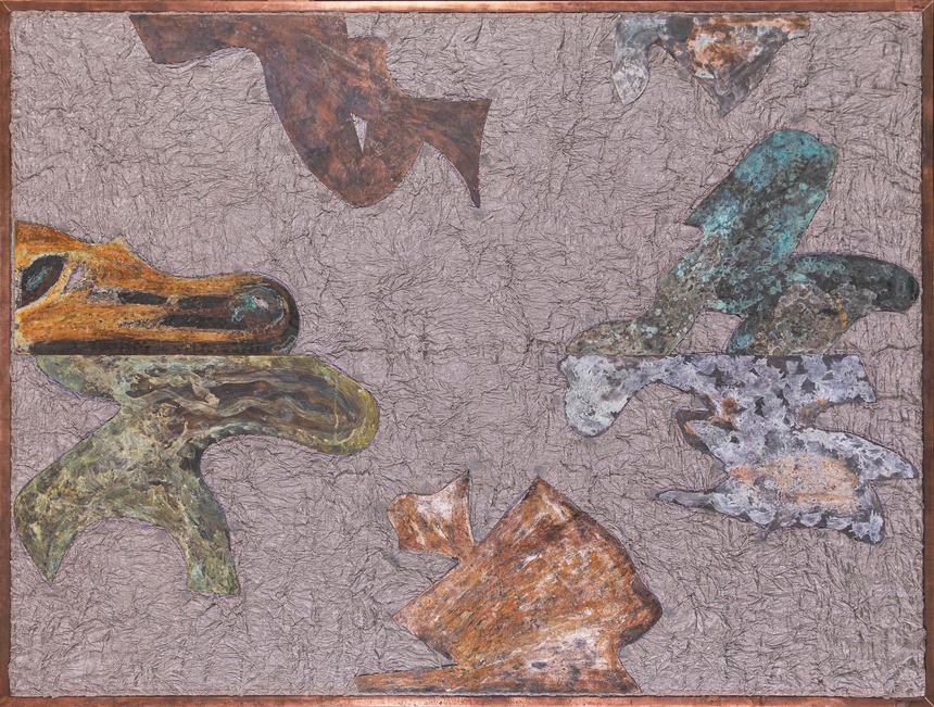 Đinh Phong không đặt tên cho tác phẩm hội họa của mình mà để khán giả tự cảm nhận