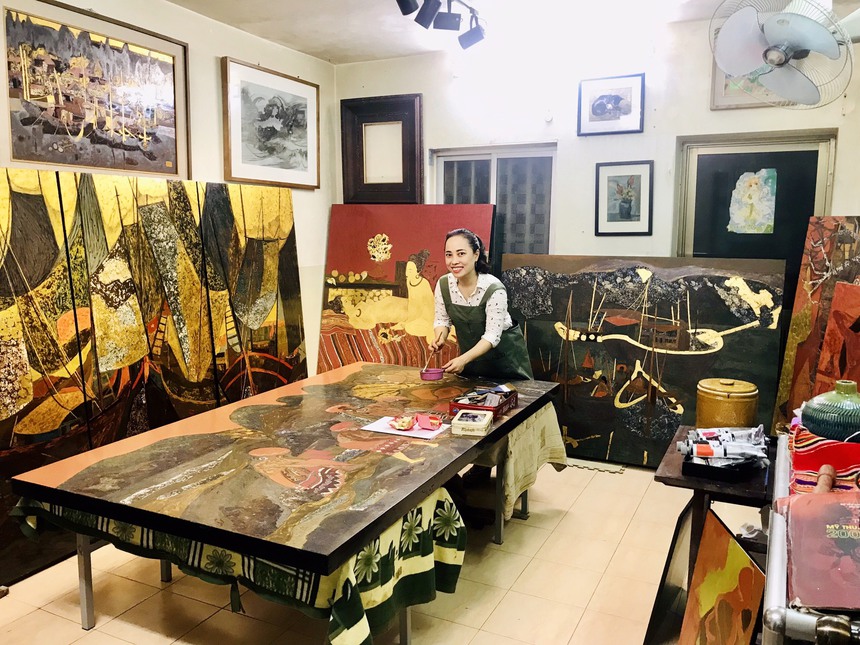 Họa sĩ Phạm Ngọc Mỵ: Có duyên với vẻ đẹp thiếu nữ miền sơn cước- Ảnh 1. Họa sĩ Phạm Ngọc Mỵ: Có duyên với vẻ đẹp thiếu nữ miền sơn cước- Ảnh 1.