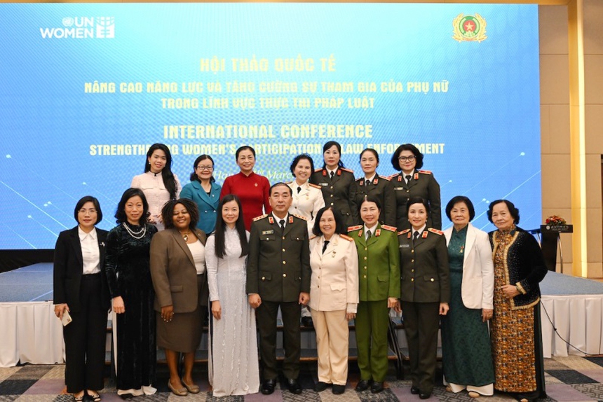 Nâng cao năng lực và tăng cường sự tham gia của phụ nữ trong lĩnh vực thực thi pháp luật- Ảnh 1.