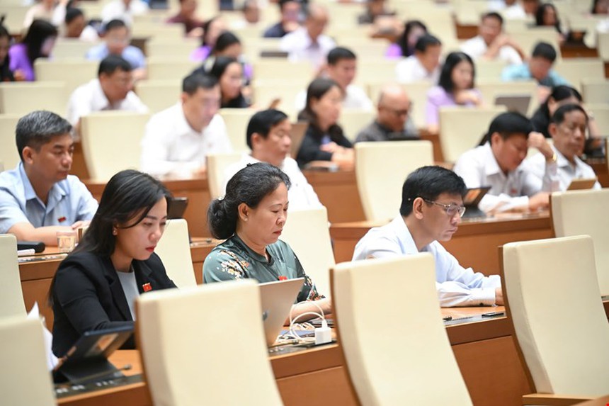 Các đại biểu Quốc hội tại phiên họp