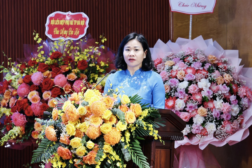 Chủ tịch Hội LHPN Việt Nam Nguyễn Thị Tuyến dự Đại hội phụ nữ điểm của Hà Nội- Ảnh 3.