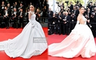 Hương Giang "đụng" ý tưởng với Thiên thần Victoria's Secret tại Cannes