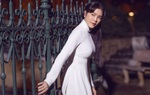 Lý Nhã Kỳ nền nã với áo dài trắng