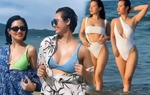 Gái một con trông mòn con mắt: Huyền Lizzie lấn át hội bạn thân nhờ vóc dáng mướt mát