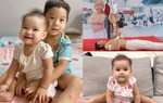 Con gái "hoàng tử xiếc" Quốc Cơ 8 tháng xoạc chân siêu "đỉnh", con trai 3 tuổi đạt kỷ lục xiếc