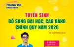 ĐH Thành Đô thông báo xét tuyển bổ sung Đại học, Cao đẳng chính quy năm 2020