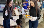 Trang phục đi từ thiện tối giản, Hương Giang vẫn được khen