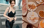Vóc dáng mảnh mai, vòng eo "con kiến", không ngờ sức ăn của Ngọc Trinh "khủng" thế này!