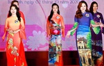 Hình ảnh Hà Nội ngàn năm hiện diện trên tà áo dài 