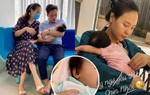 Vợ Cường Đô La để lộ nửa khuôn mặt con gái, được khen là mẹ bỉm "mát tay"