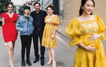 Khéo mặc như Bảo Thanh, bụng bầu vẫn mê đầm công chúa, so kè "chị Huệ" đẹp không thua