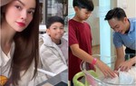 Đêm Hà Hồ sinh con với Kim Lý, Cường Đô-la giúp trông Subeo, lúc Đàm Thu Trang đẻ lại khác