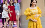 Bảo Thanh bầu bì vẫn ăn diện lấn át chị em, soi xuống chân “vắt vẻo” đôi giày quá nể
