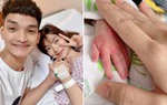 Vợ bầu 8 tháng đã đẻ, nhìn bàn tay con gái sinh non 1,9kg của Mạc Văn Khoa mà thương