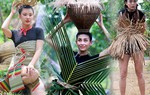 Bỏ quần áo đắt đỏ, dàn Hoa-Á hậu làm váy áo từ lá cây, hoa vườn đẹp đỉnh