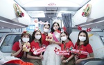 Rực rỡ sắc màu cổ tích trên chuyến bay đón Giáng sinh đặc biệt của Vietjet
