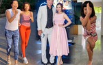 Vợ con Bình Minh giữ dáng: Mẹ miệt mài tập đủ môn, con mê uốn dẻo kéo chân