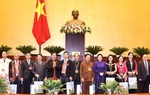 Chủ tịch Quốc hội Nguyễn Thị Kim Ngân gặp mặt đoàn đại biểu dân tộc thiểu số