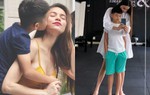Bố không cao nhưng Subeo hưởng "gen trội" từ mẹ, 10 tuổi đã đứng đến vai Hồ Ngọc Hà